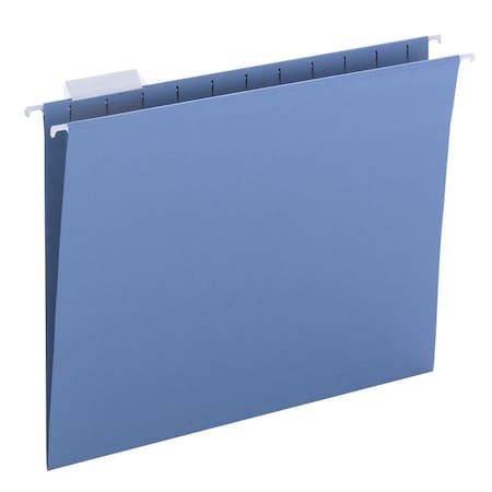 Smead Folder, Hanging, Ltr, 1/5, Blue Pk SMD64060